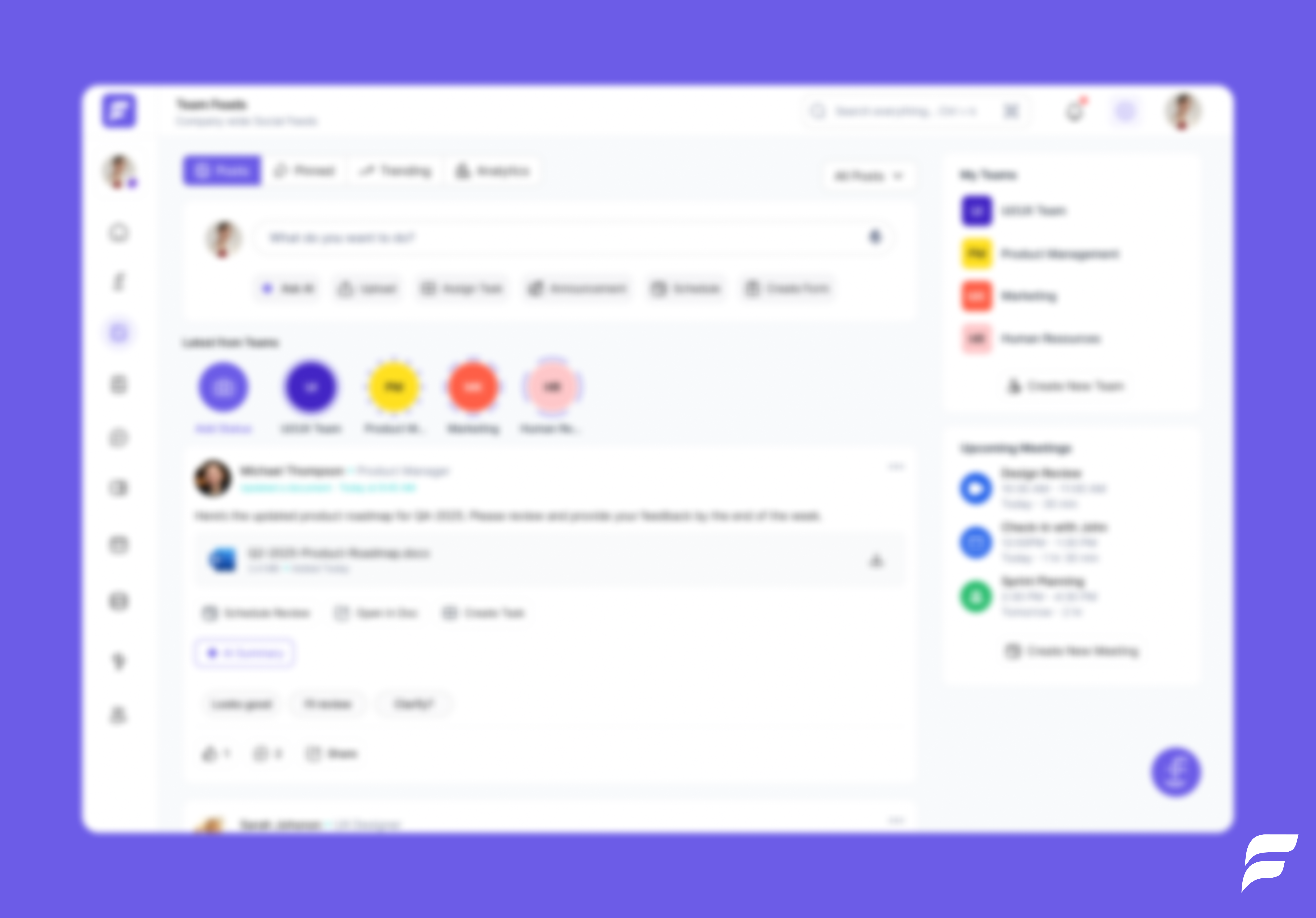 Fravvo Dashboard - Team Collaboration Interface